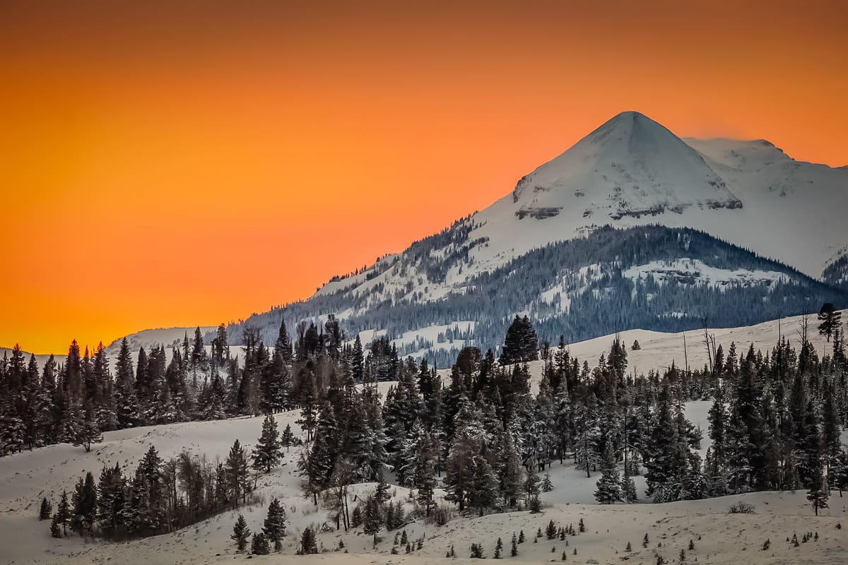 Sunset Over Antler Peak